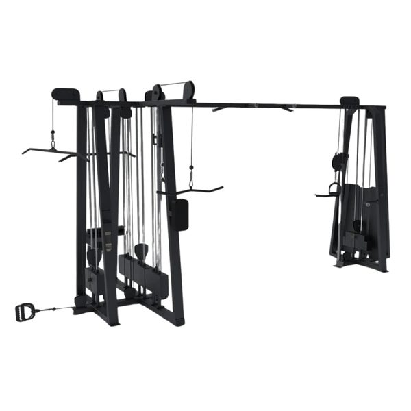 52 kg de tríceps y bíceps *1 92 kg para tracción hacia abajo *1 92 kg para tracción larga *1 Cable cruzado de 52 kg *2